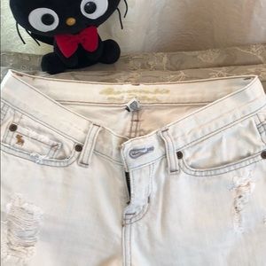 Abercrombie & Fitch light blue jeans, size 00 R.